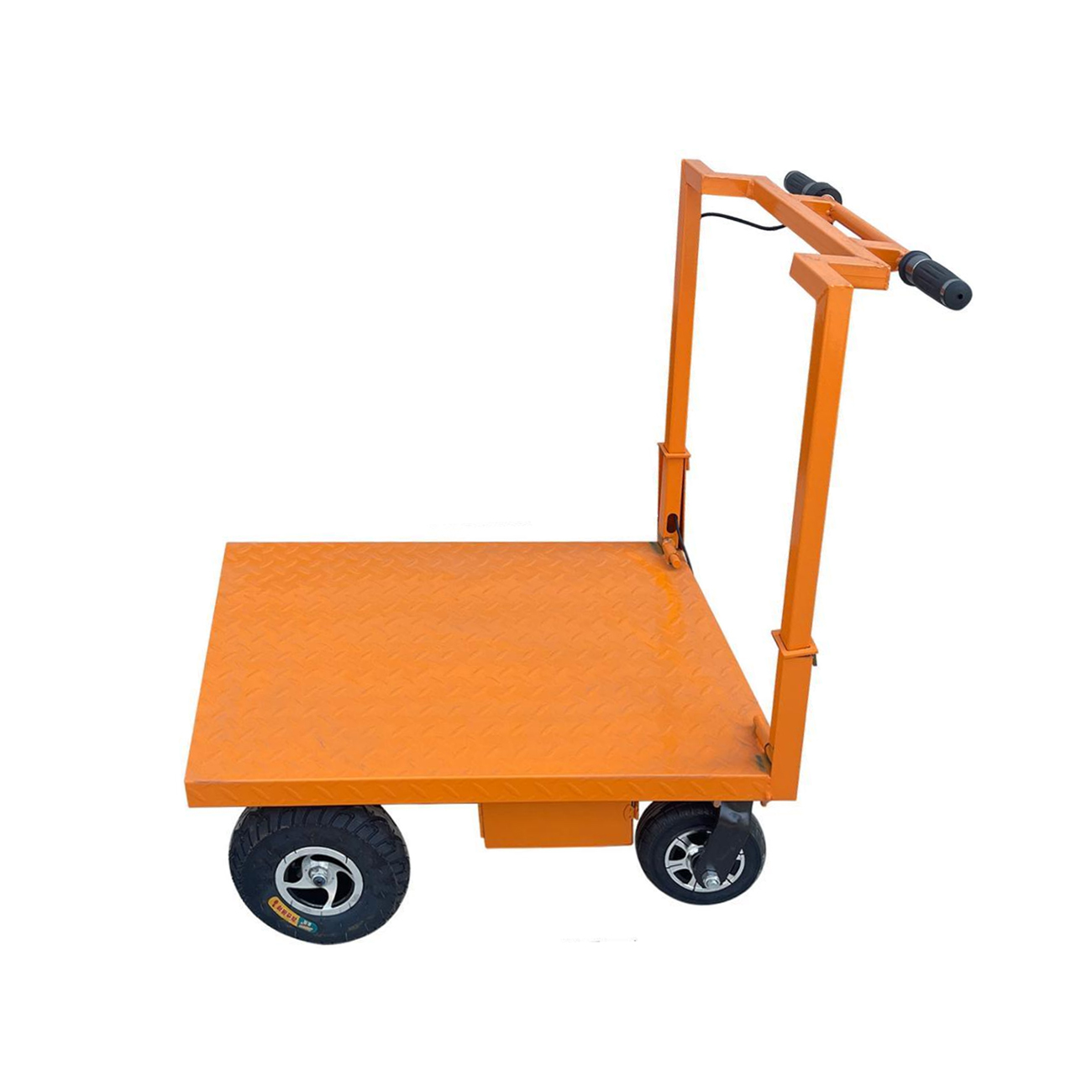 Folding flatbed car